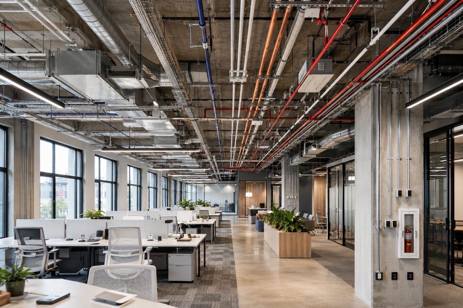 Commercial MEP coordination for office fit-out in Baner, Pune